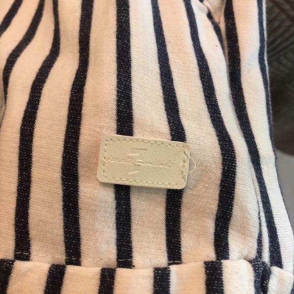 Navy and white striped romper - Picture 3 of 5